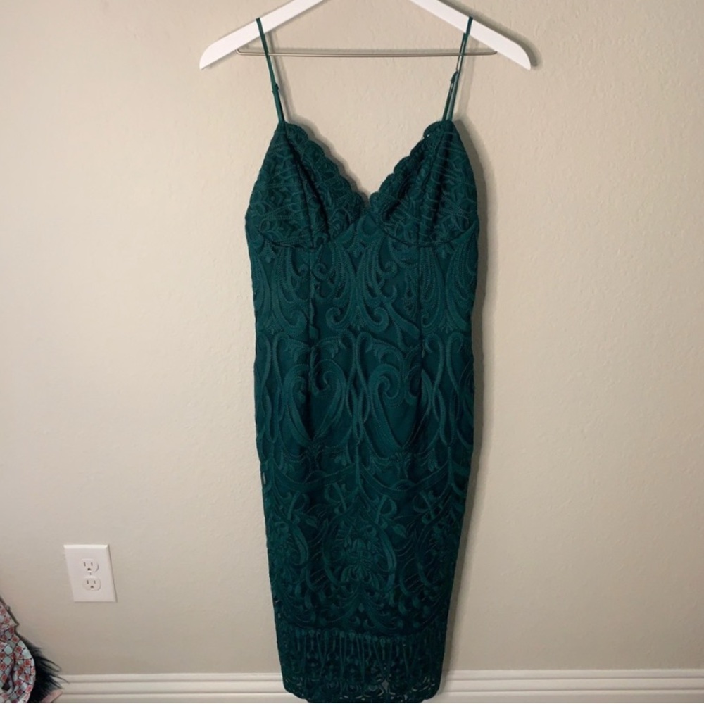 Bardot Teal Midi Dress